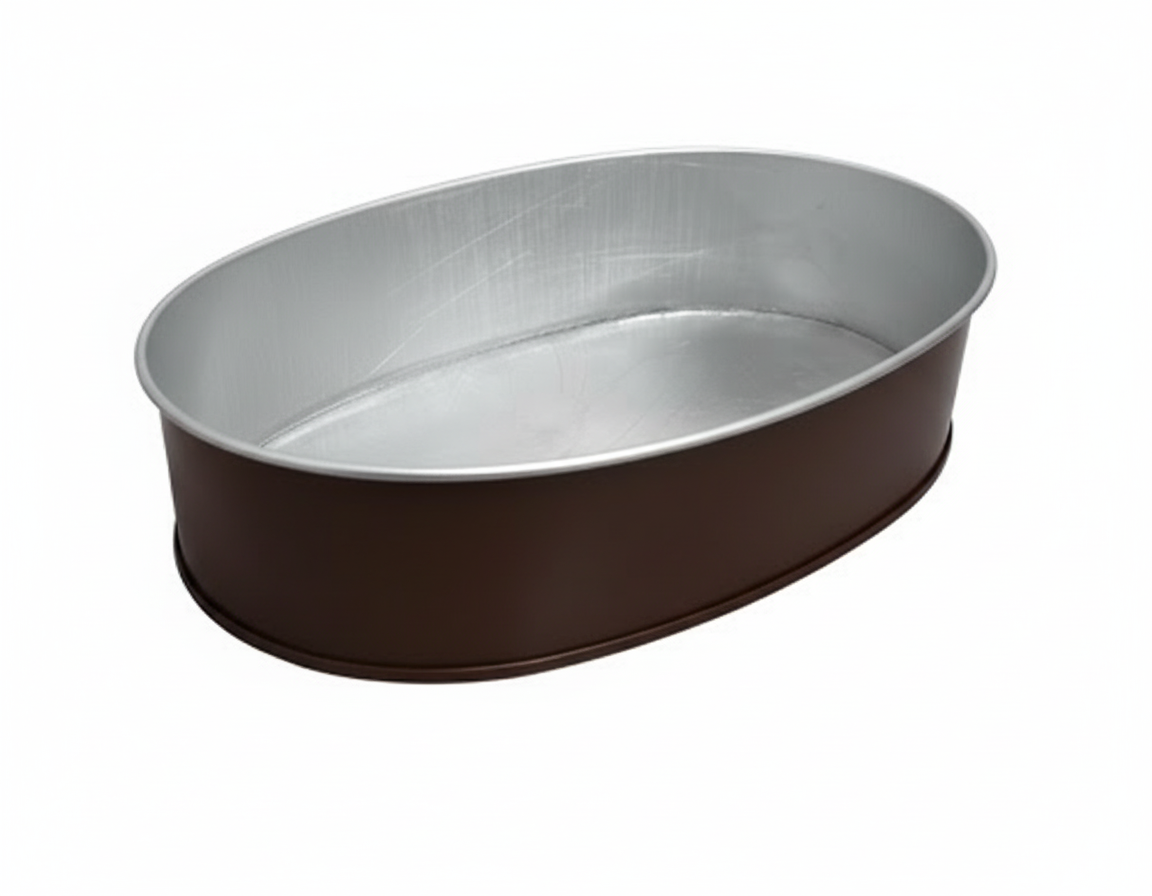 Metallic oval-shaped basin on a white background with 'Mayo Filipino Store' logo.