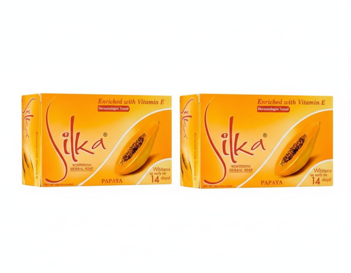 Silka Papaya Soap (Orange) 135g