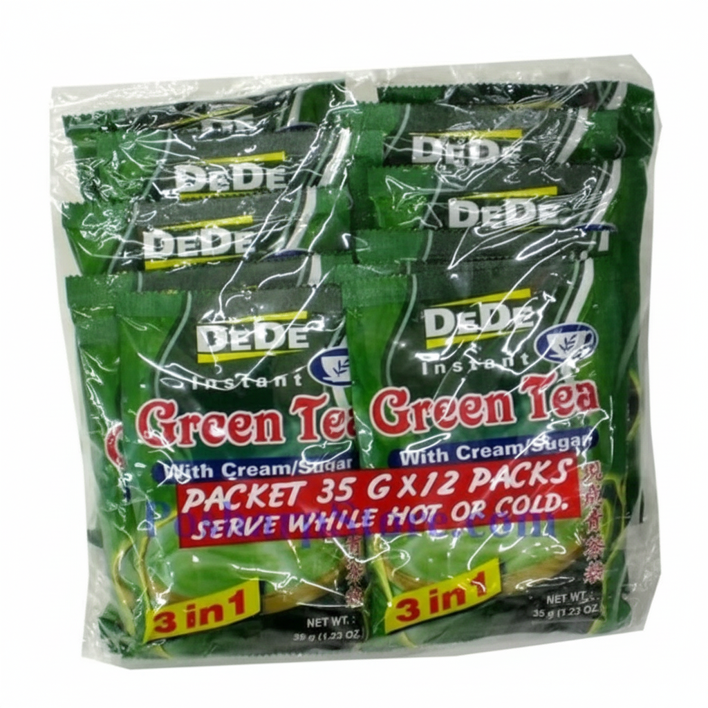 Dede Instant Green Tea with Cream Sugar 3 in 1 12pcs