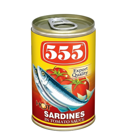 555 Sardines Red Hot & Spicy 155g