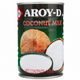 Can of Aroy-D coconut milk with a green background