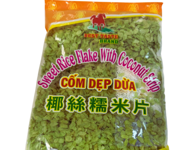 Best Taste Sweet Rice Flake with Coconut Strip 14oz 400g