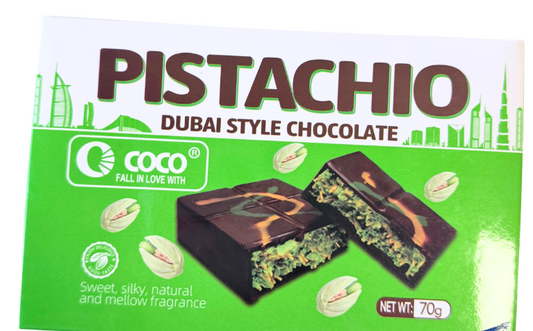Pistachio Dubai Style Chocolate 70g