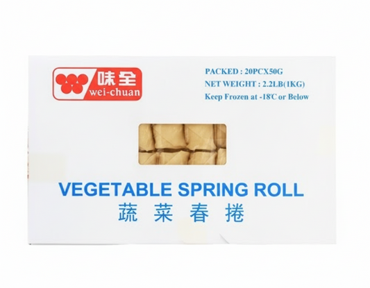 Wei-Chuan Frozen Vegetable Spring Roll 20pcs x 50g 1kg