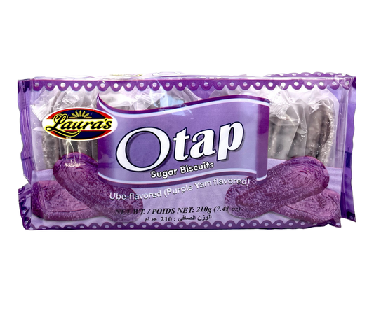 Lauras Otap Sugar Biscuits Ube Flavored Purple Yam 210g