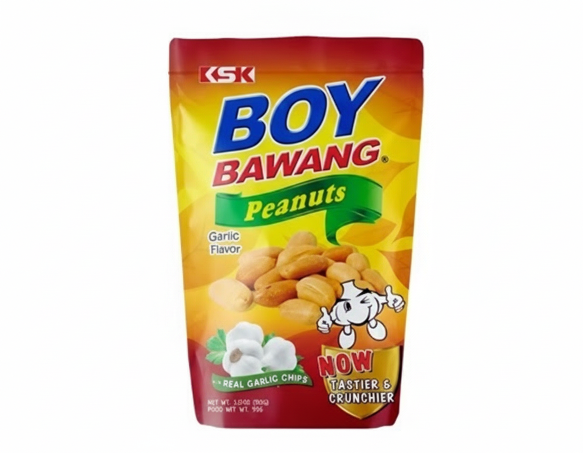 Boy Bawang Peanuts with Real Garlic Chips 90g