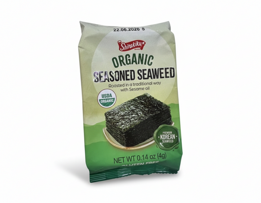 Shirakiku Organic Seasoned Premium Korean Seaweed 4g