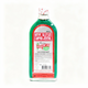 Bottle of Efficacient Oil with red label on a white background