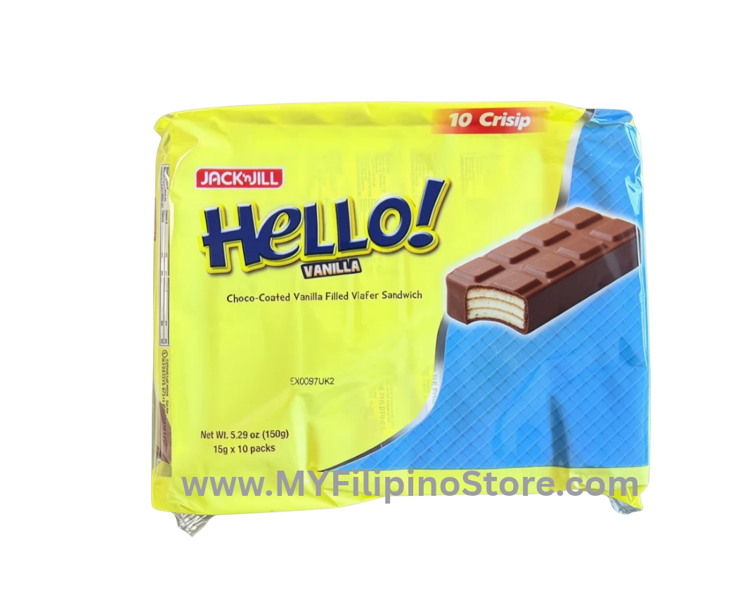 Hello Vanilla Wafer 10 Pcs Philippines Snacks