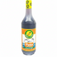 Bottle of Patis sauce with a colorful label on a white background