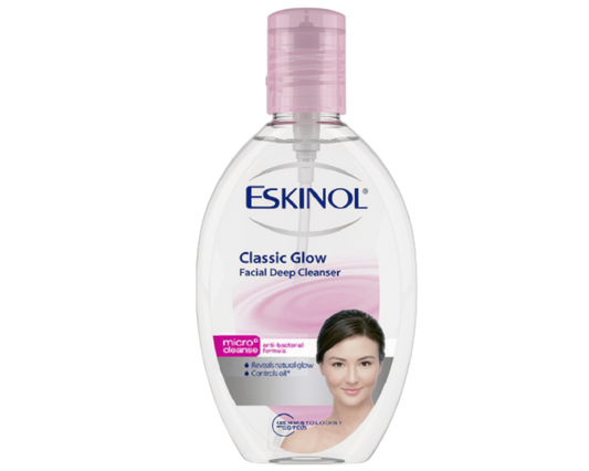 Eskinol Classic Glow Facial Deep Cleanser 225ml Pink