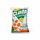 Bag of Clover Chips with Ham & Cheese flavor on a white background