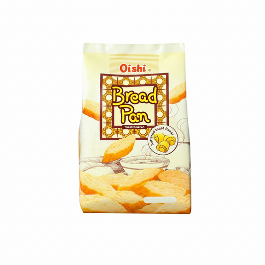 Oishi Bread Pan packaging with a white background