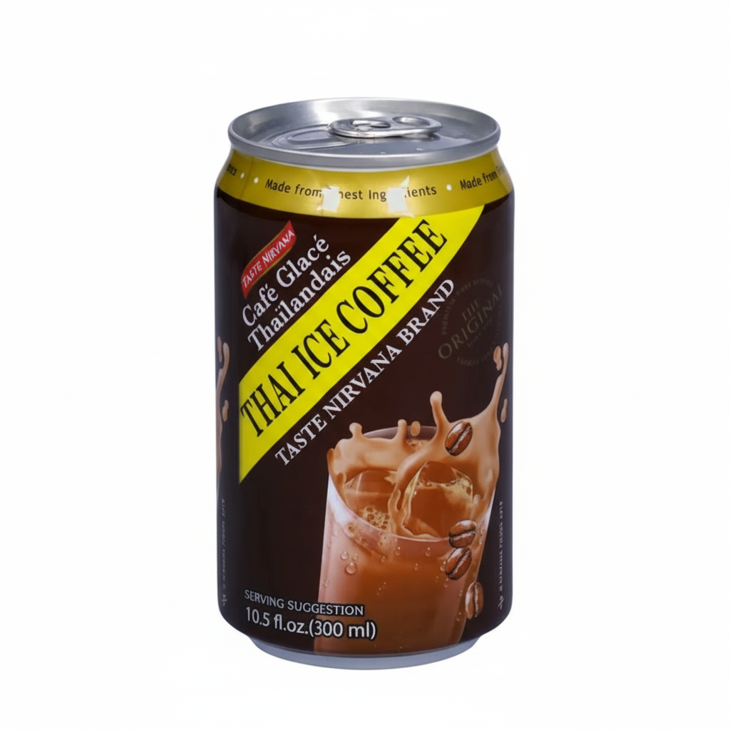 Can of Thai Ice Coffee with a white background
