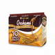 Box of M.Y. San Grahams Honey Graham Crackers with a honey drizzle on a white background.
