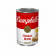 Can of Campbell's Chicken Broth Soup on a white background
