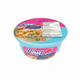 Cup of Bowl Noodles with spicy shrimp flavor on a white background