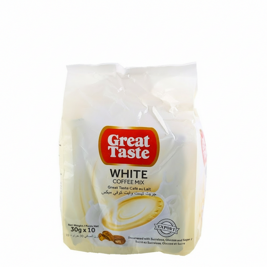 Great Taste White Coffee Mix package on a white background