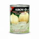 Can of Aroy-D Toddy Palm's Seed Slices in Syrup on a white background