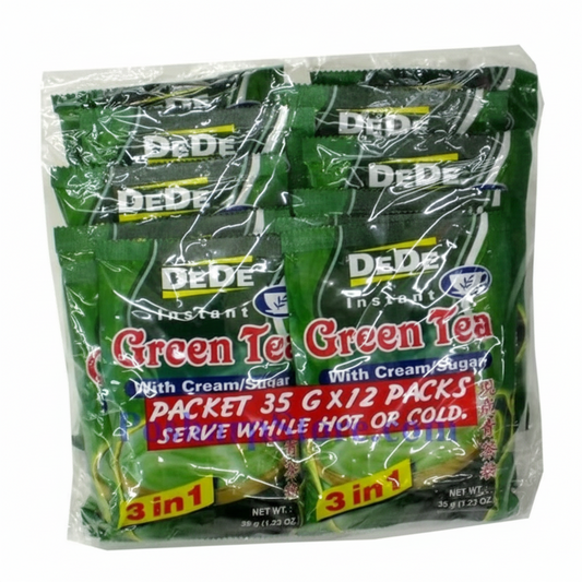 Dede Instant Green Tea with Cream Sugar 3 in 1 12pcs