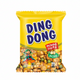 Ding Dong mixed nuts package with character illustration on a yellow background