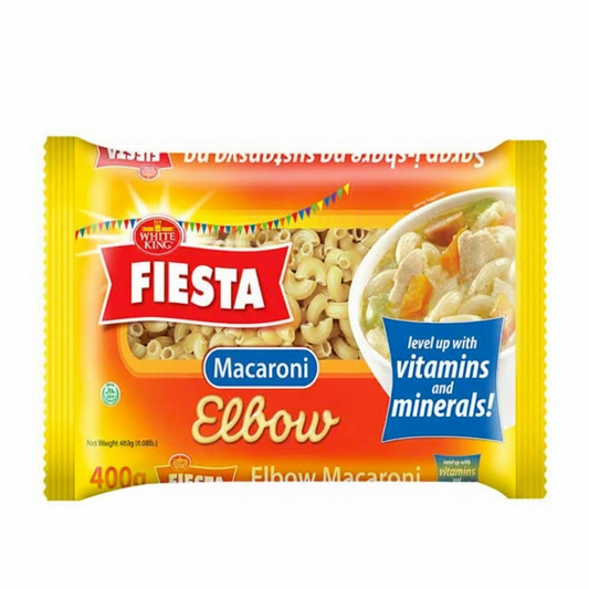 Package of Fiesta Macaroni Elbow with a white background