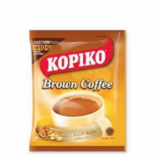Kopiko Brown Coffee package on a white background