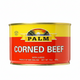 Can of Palm Corned Beef with Juices on a white background