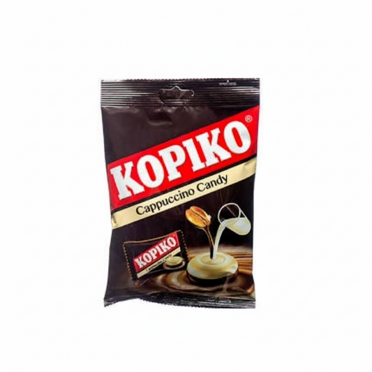 Kopiko Cappuccino Candy packaging on a white background