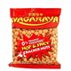 Bag of Nagaraya hot and spicy cracker nuts with red packaging on a white background