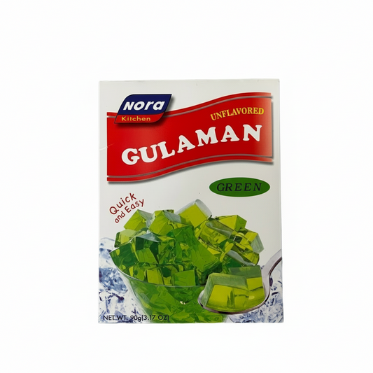 Nora Kitchen Unflavored Gulaman Green packaging on a white background