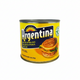 Can of Argentina liver spread on a white background