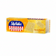 Box of SkyFlakes Sweet Butter cracker sandwich on a white background