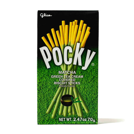 Glico Pocky Matcha Green Tea Cream Covered Biscuit Sticks 70g